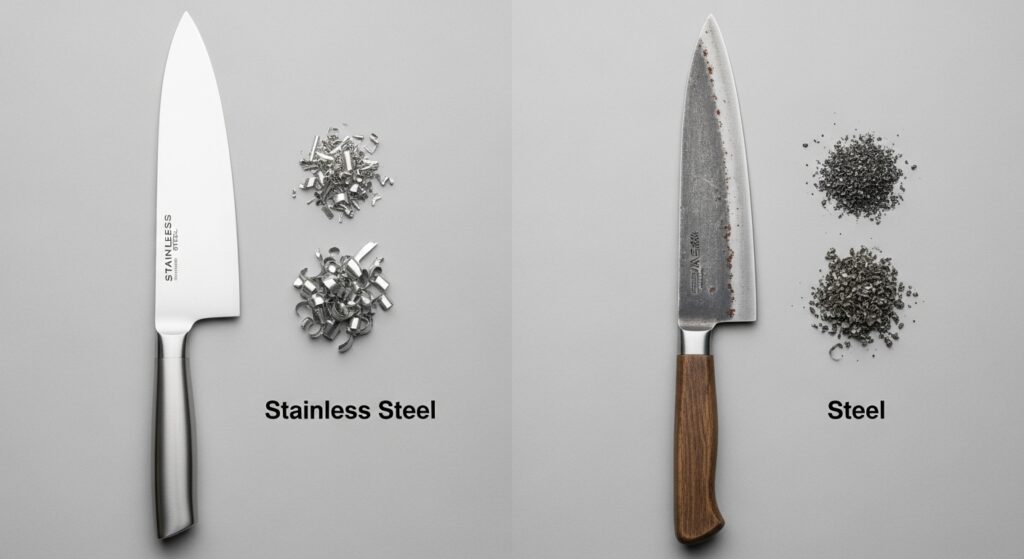 素材（ステンレス・鋼）の違い