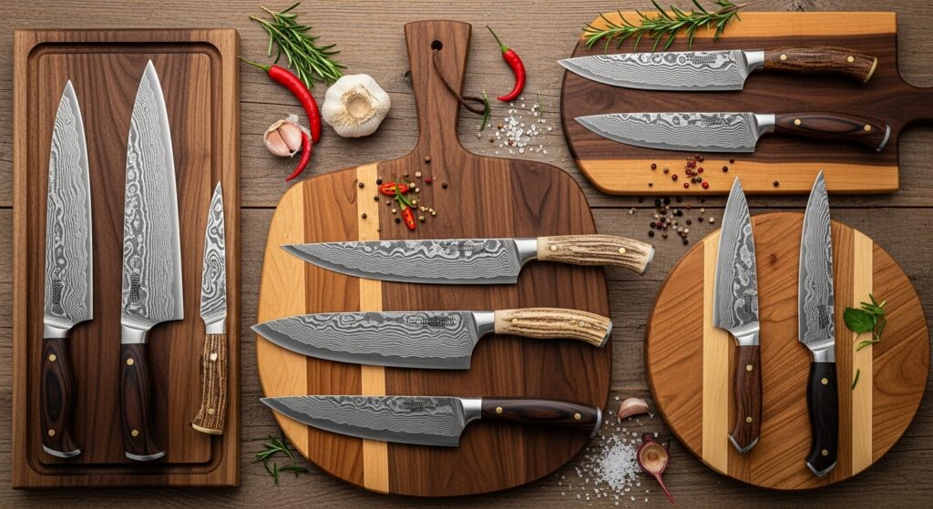 デザインと機能性を兼ね備えたダマスカス鋼