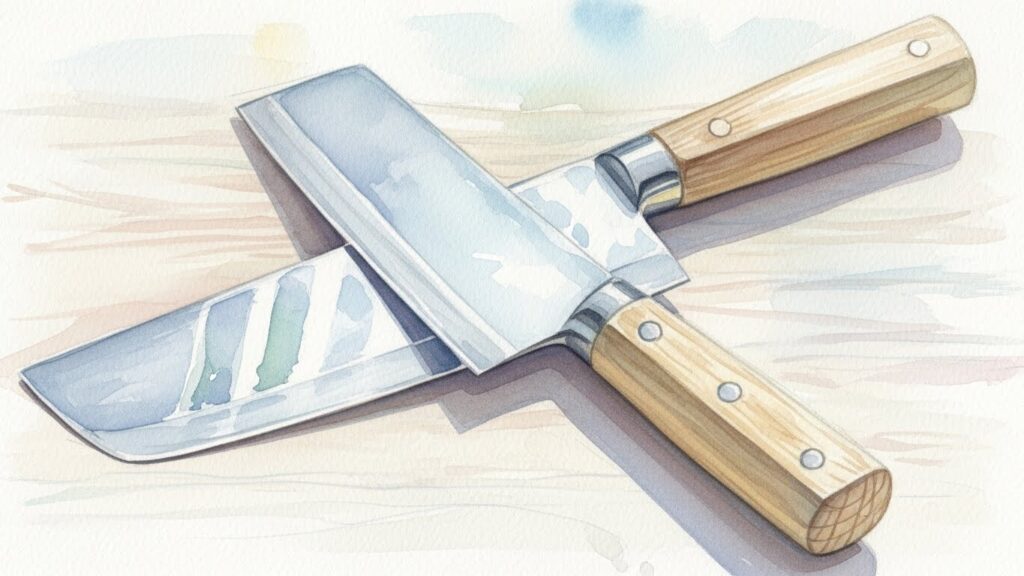 特徴から見る菜切包丁と中華包丁の違い