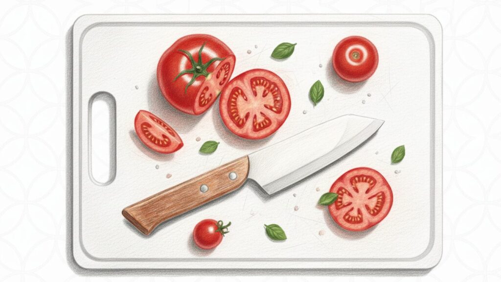 トマトも透けるほどの切れ味の秘密