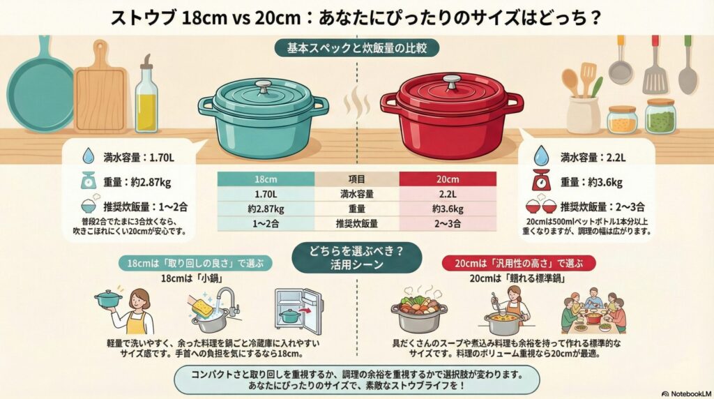 ストウブ比較表