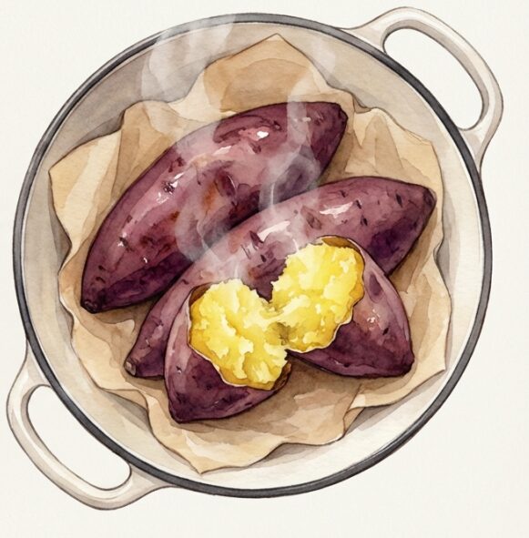 焼き芋などの蒸し焼き料理も得意分野