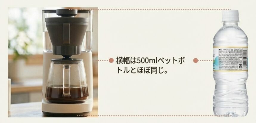 コンパクトで置き場所に困らないサイズ感