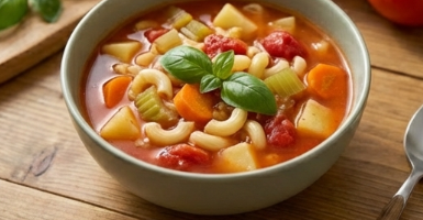 栄養満点のミネストローネ