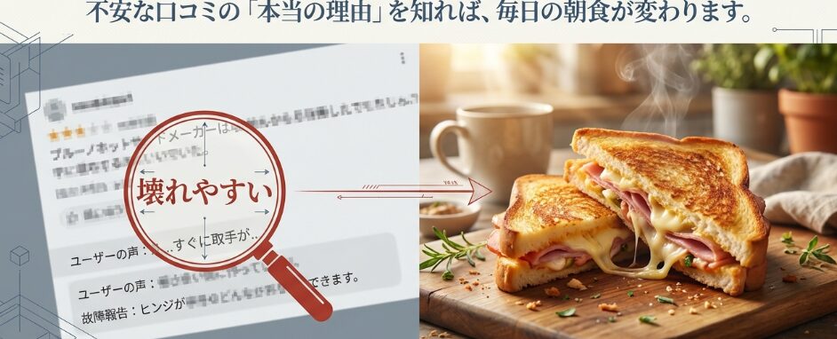 ブルーノホットサンドメーカーは壊れやすい？原因と長持ちさせるコツ
