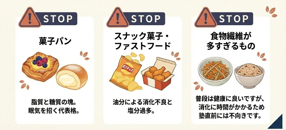 これだけは避けて!集中力を奪う「NG軽食」