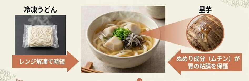 里芋のぬめり活用ミニうどん