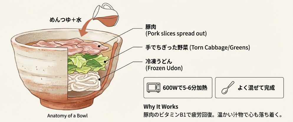 消化に優しい栄養満点うどん