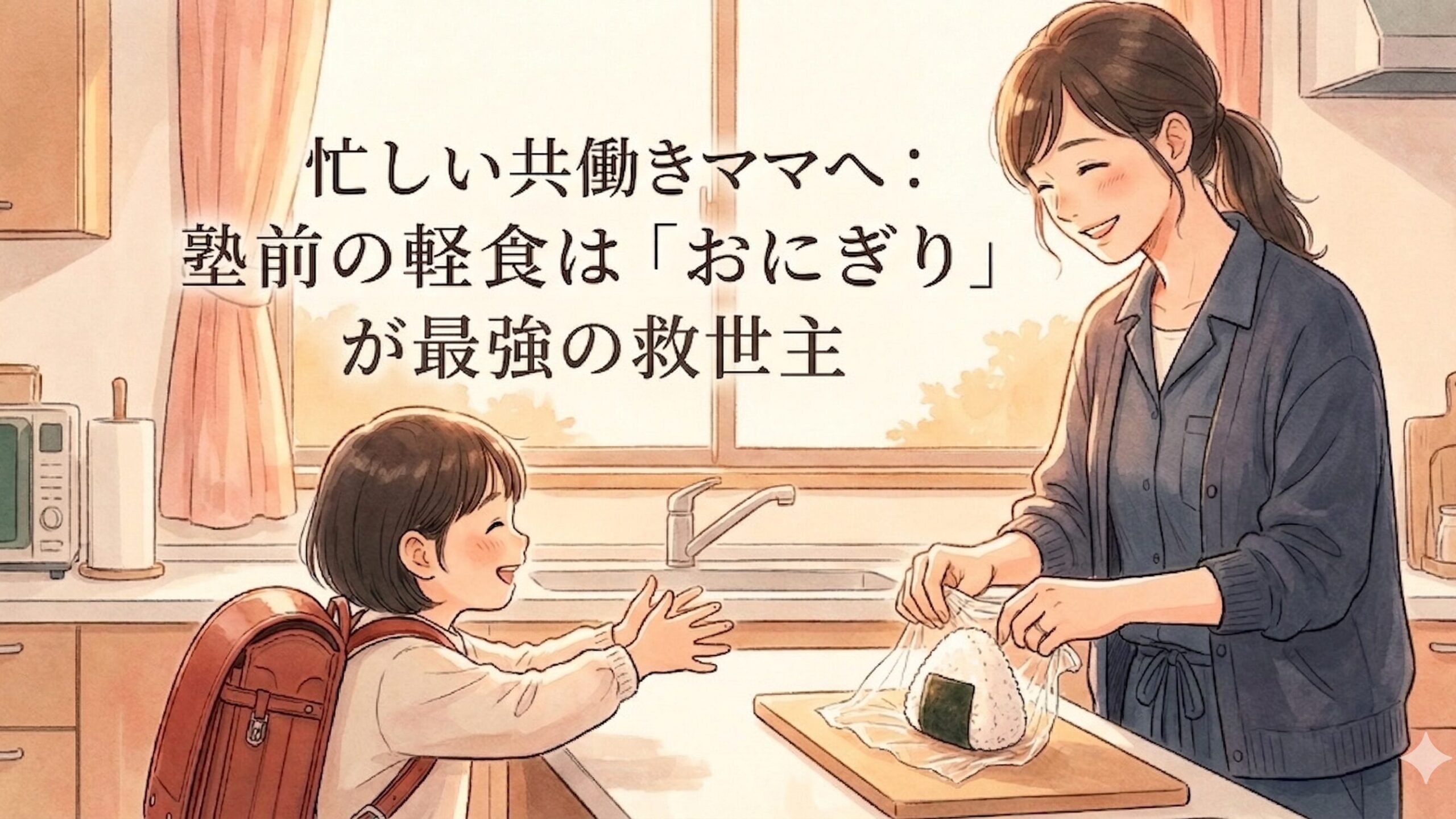 おにぎりでラクに！共働きママを救う手放し時短テク