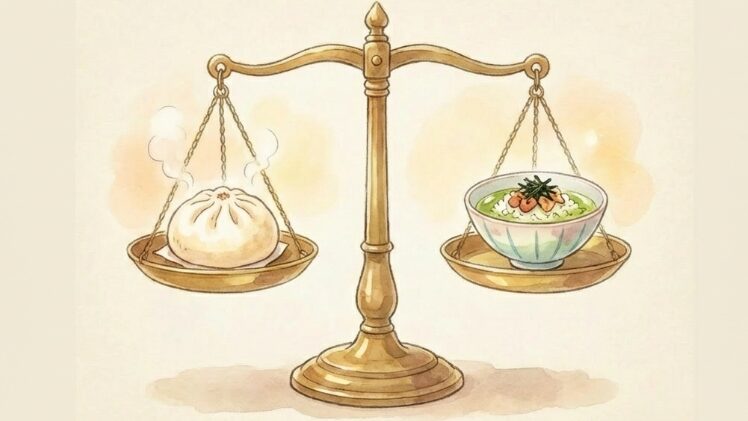 帰宅後の「夕飯」とのバランスを考える