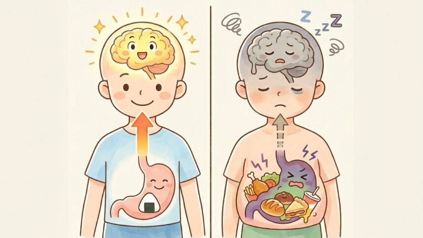 消化が良く夕食に響かない「食べすぎない量」にする