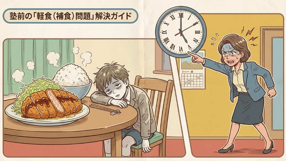 塾前の軽食を食べない？共働きママを救う「理由別」5分対策と神メニュー