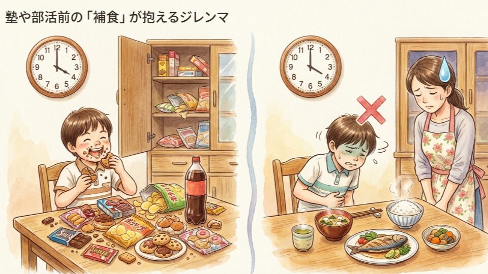 部活前のおやつ選び！