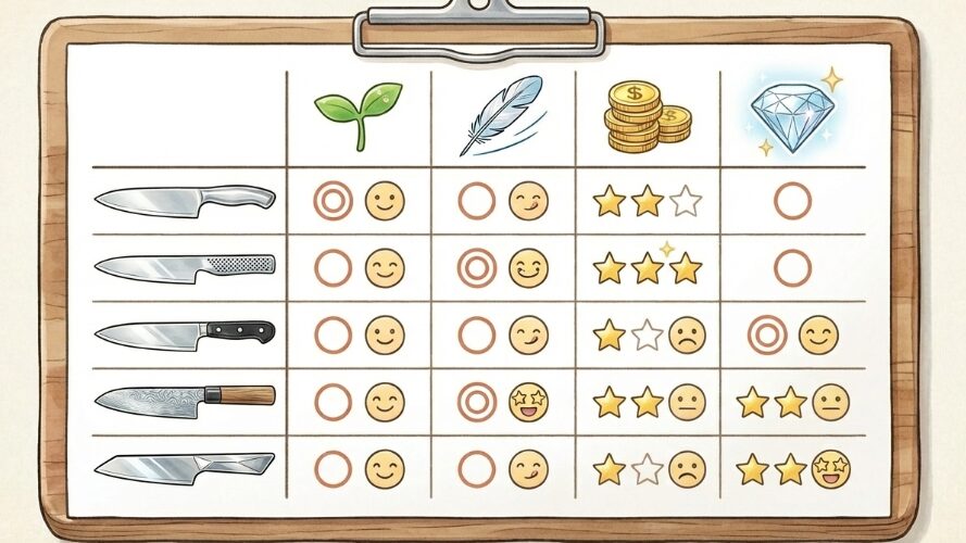 主婦におすすめの包丁5選