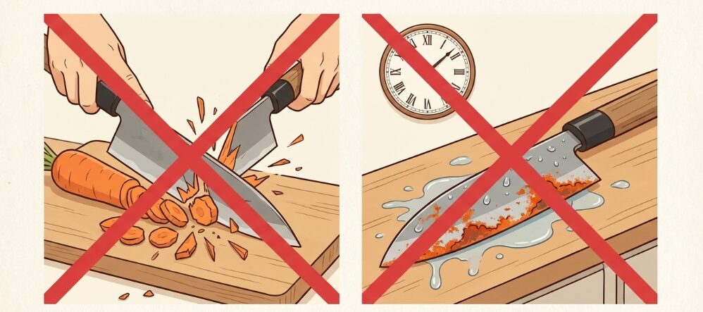 出刃包丁と三徳包丁の違いを踏まえた正しいお手入れと活用術