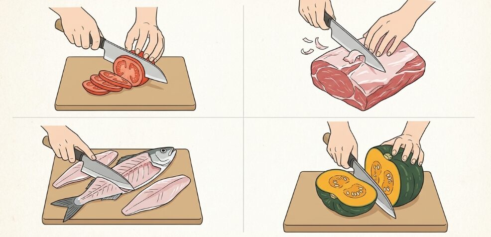 料理の幅が広がる包丁の活用術