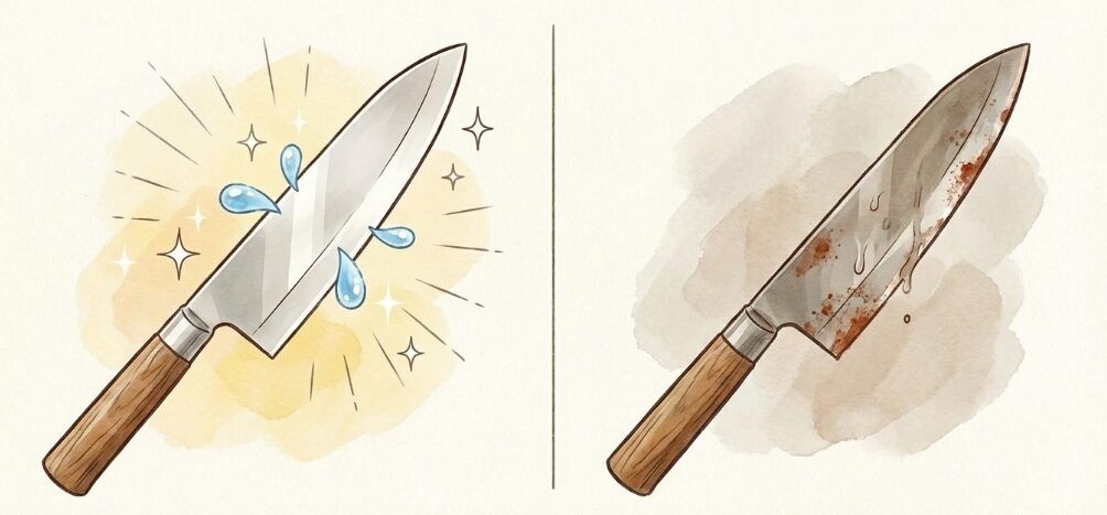 切れ味が長持ちするステンレス素材の特徴