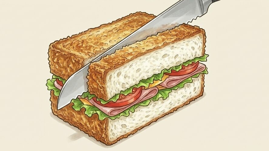 トーストしてから切るメリットとは