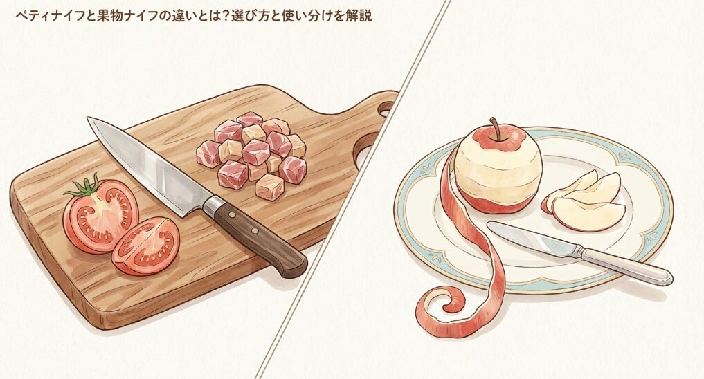 ペティナイフと果物ナイフの違いとは？