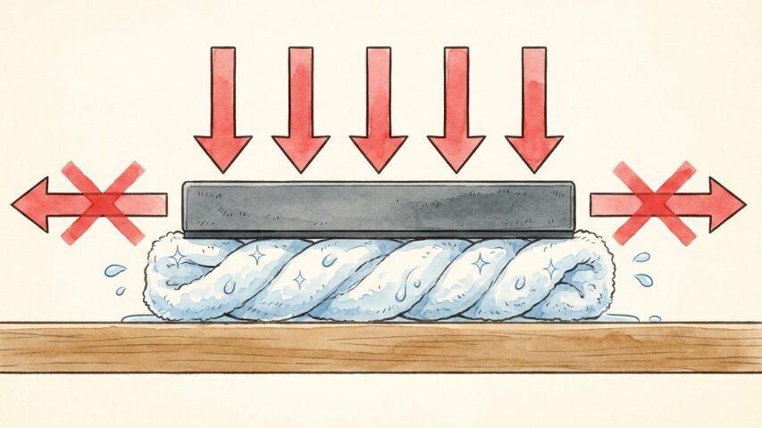 砥石が滑らないための固定方法