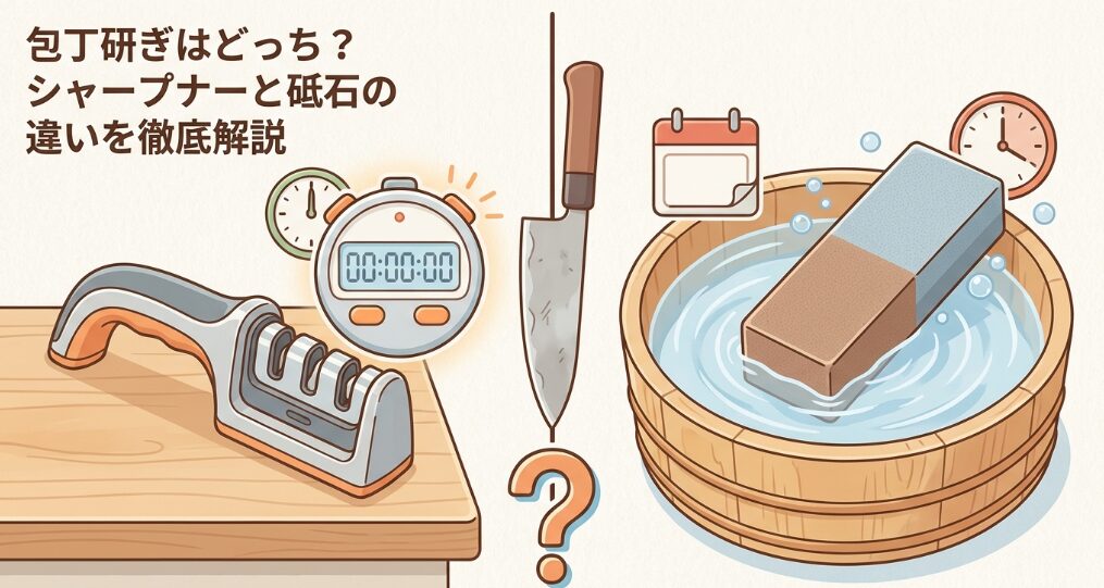 シャープナーと砥石の違い