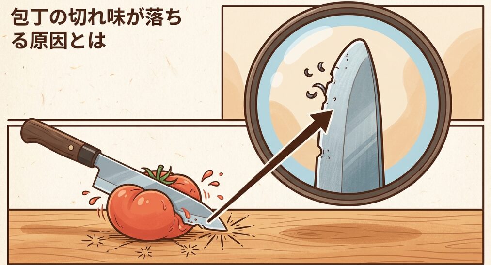包丁の切れ味が落ちる原因とは