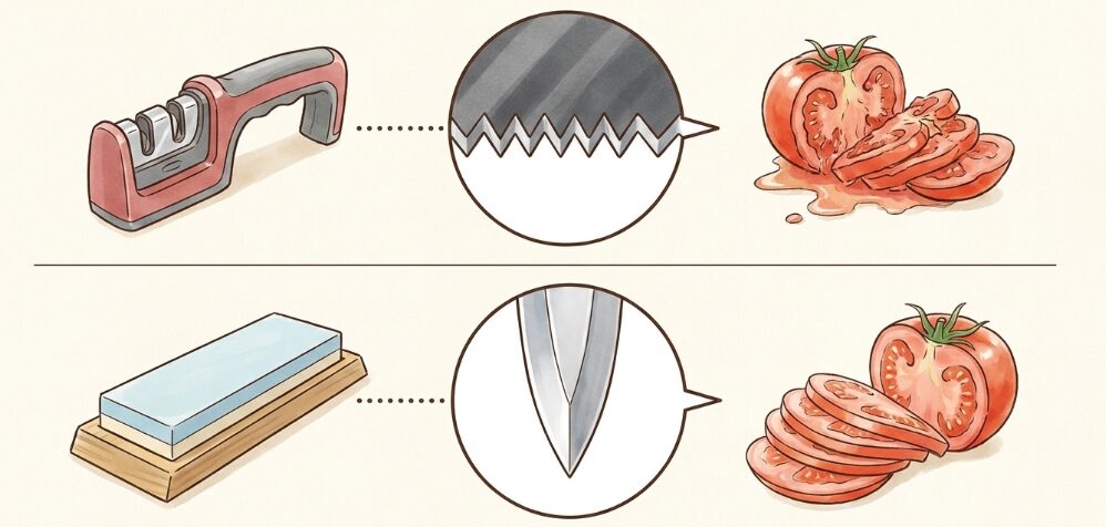 簡易シャープナーとの違いは
