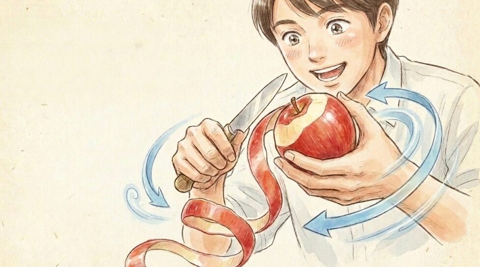 果物の皮むきを綺麗に仕上げるペティナイフのコツ