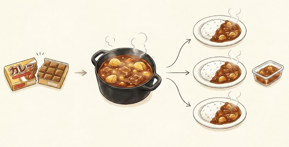 カレーなどの煮込み料理に