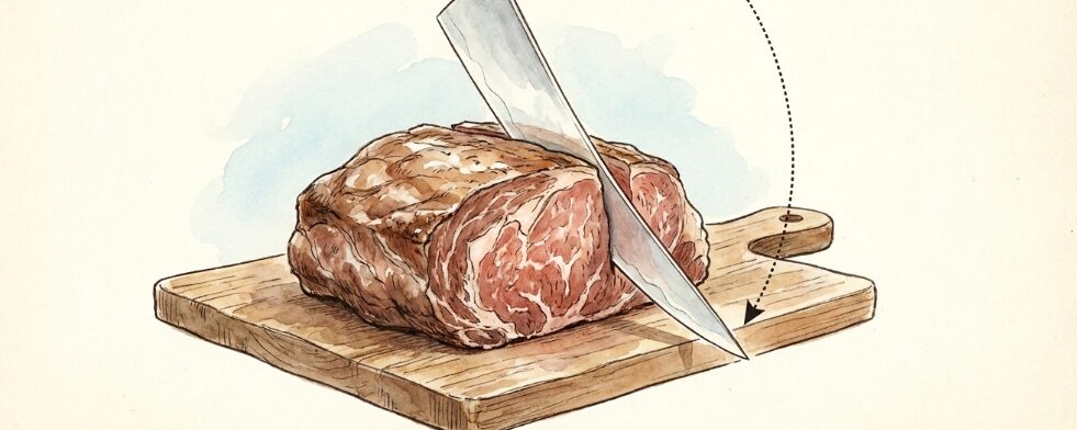 お肉のカットに最適な牛刀ナイフ