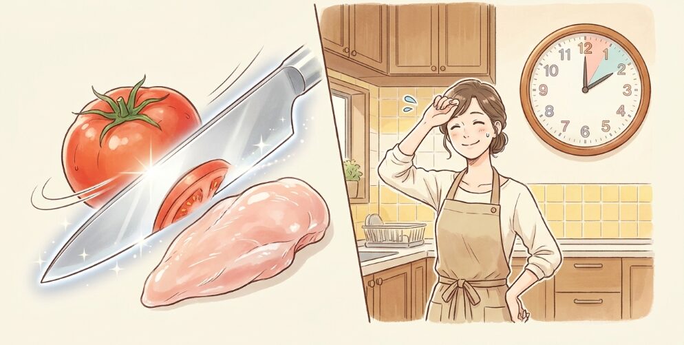 抜群の切れ味で時短調理が叶う理由