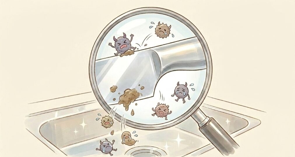 衛生的な一体成型でお手入れが簡単