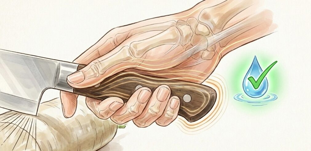 グリップが握りやすく疲れない理由