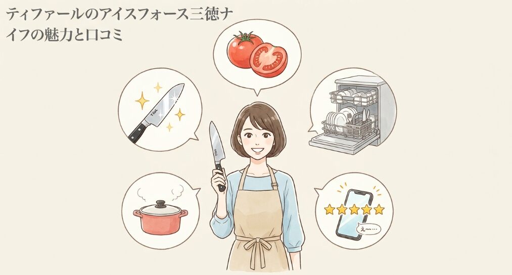 ティファールのアイスフォース三徳ナイフ