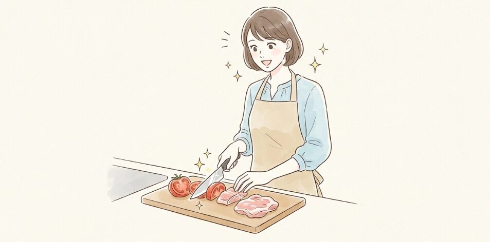 抜群の切れ味で料理が快適になる