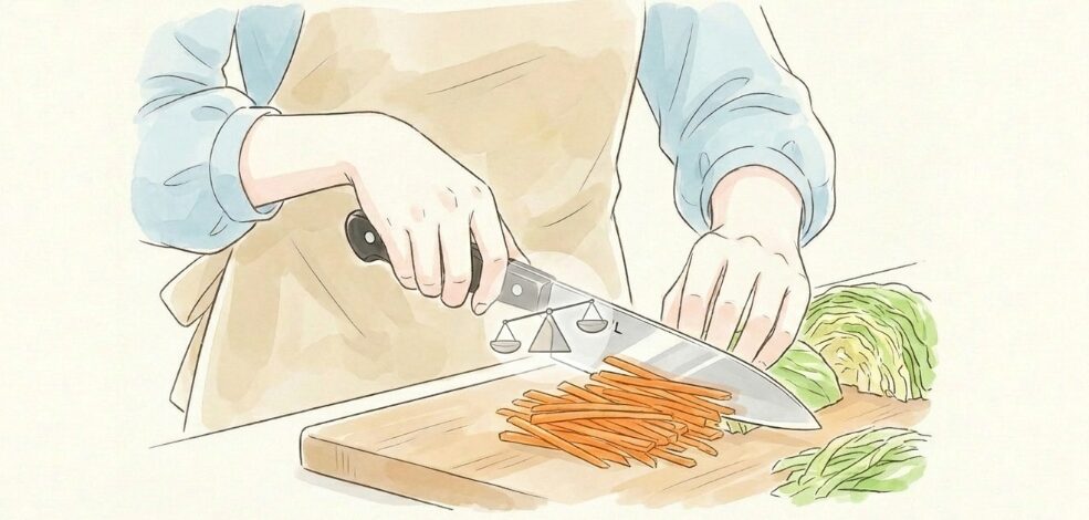 握りやすい持ち手と重さのバランス