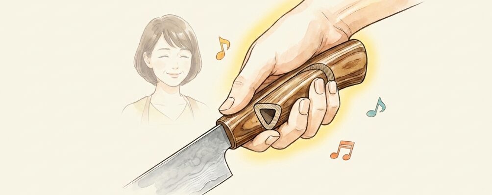 毎日の調理を楽にする持ちやすいハンドル形状