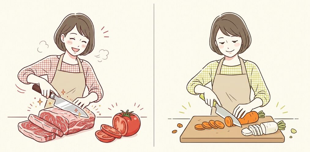 刃に使われる材質や心地よい切れ味