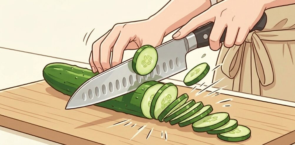 刃のディンプル加工による使いやすさ