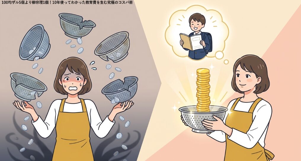 100均ザル5個より柳宗理1個
