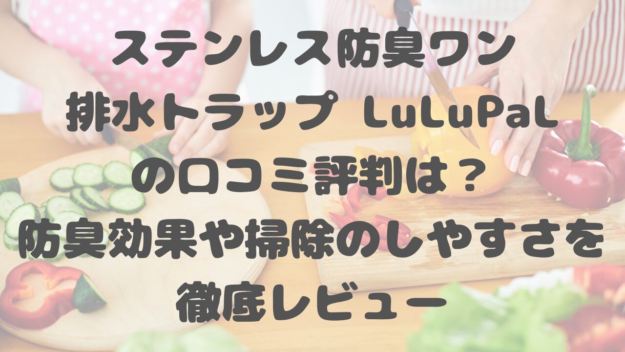 ステンレス防臭ワン 排水トラップ LuLuPaLの口コミ