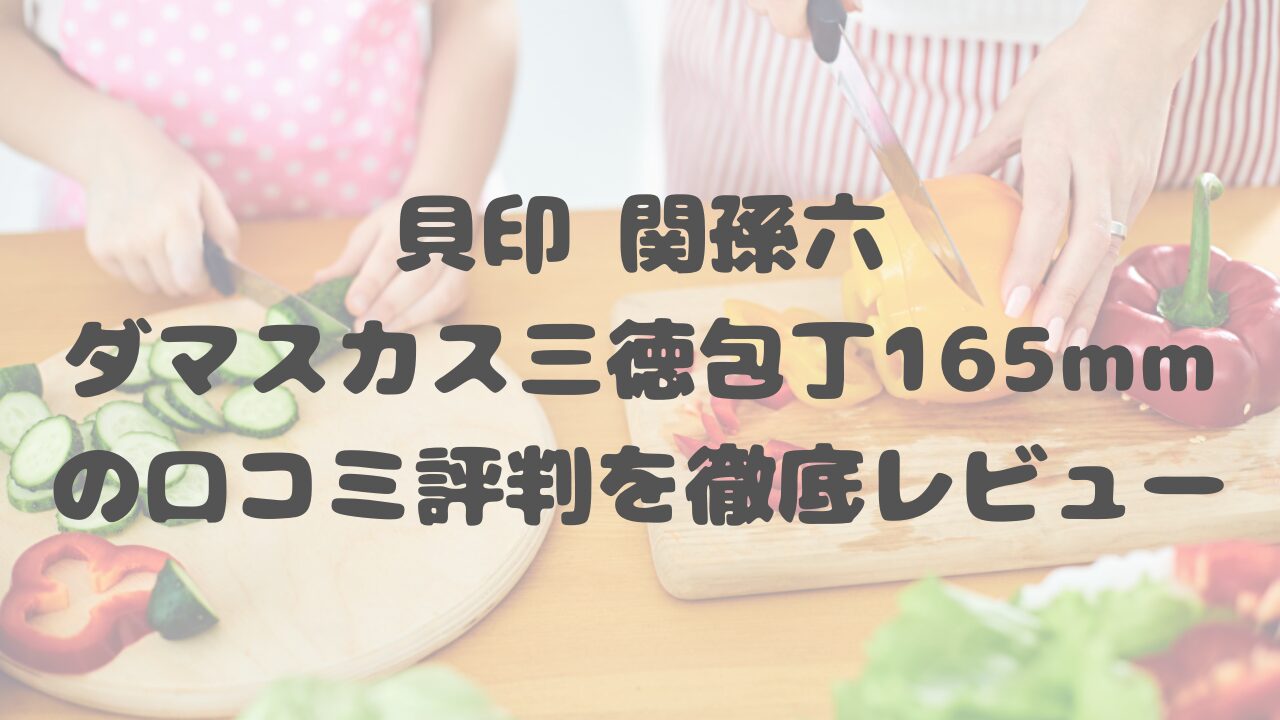 貝印 関孫六ダマスカス三徳包丁165mm