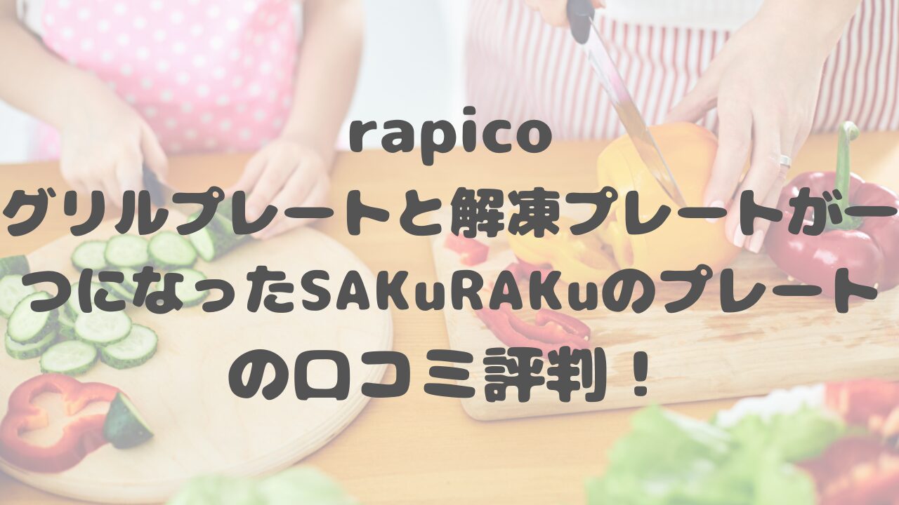 グリルプレートと解凍プレートが一つになったSAKuRAKuのプレート