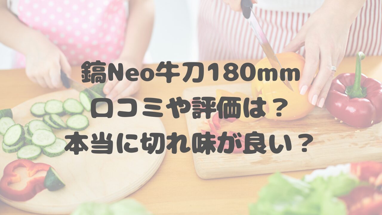 鎬Neo 包丁 牛刀180mmの口コミ
