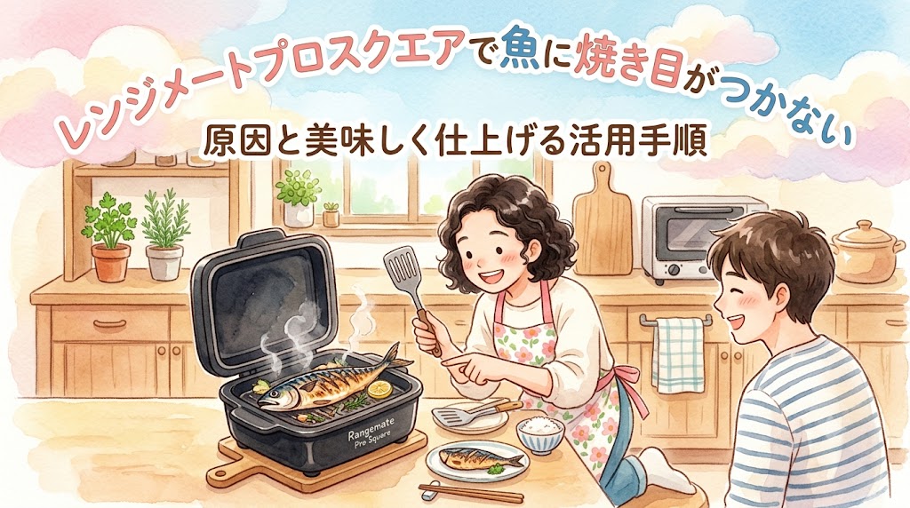 レンジメートプロスクエアで魚に焼き目がつかない