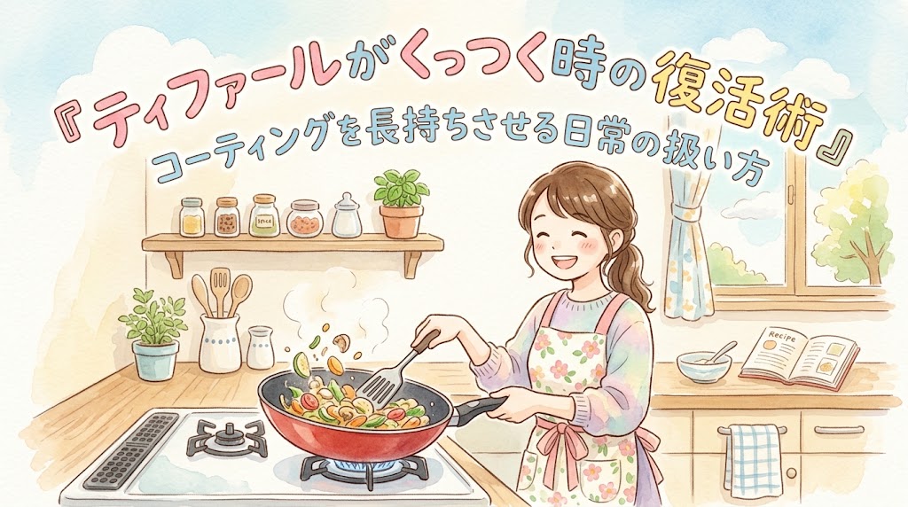 ティファールがくっつく時の復活術とコーティングを長持ちさせる日常の扱い方
