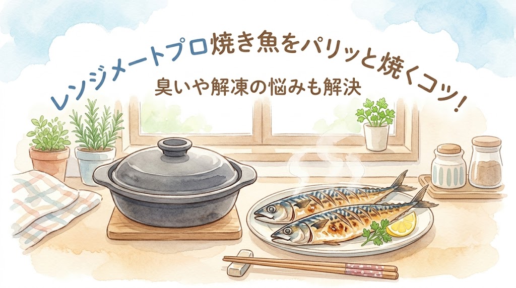 レンジメートプロ焼き魚をパリッと焼くコツ！