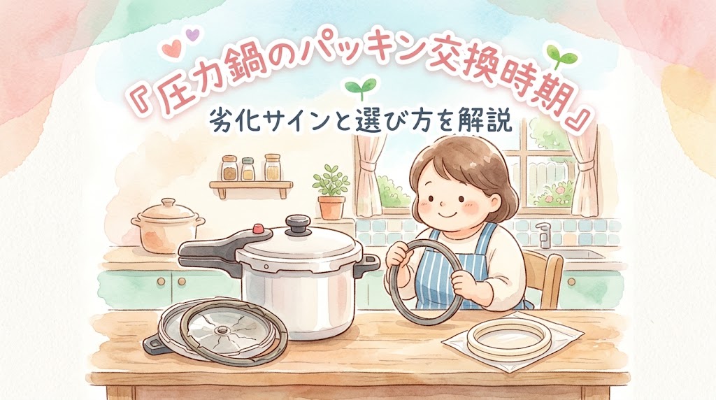 圧力鍋のパッキン交換時期｜劣化サインと選び方を解説