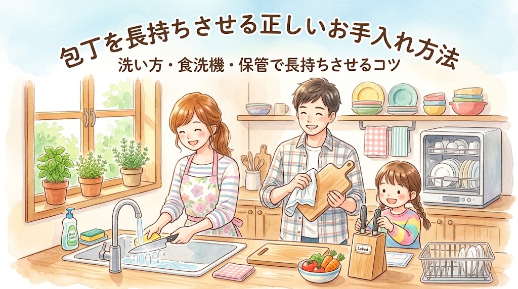 包丁を長持ちさせる正しいお手入れ方法