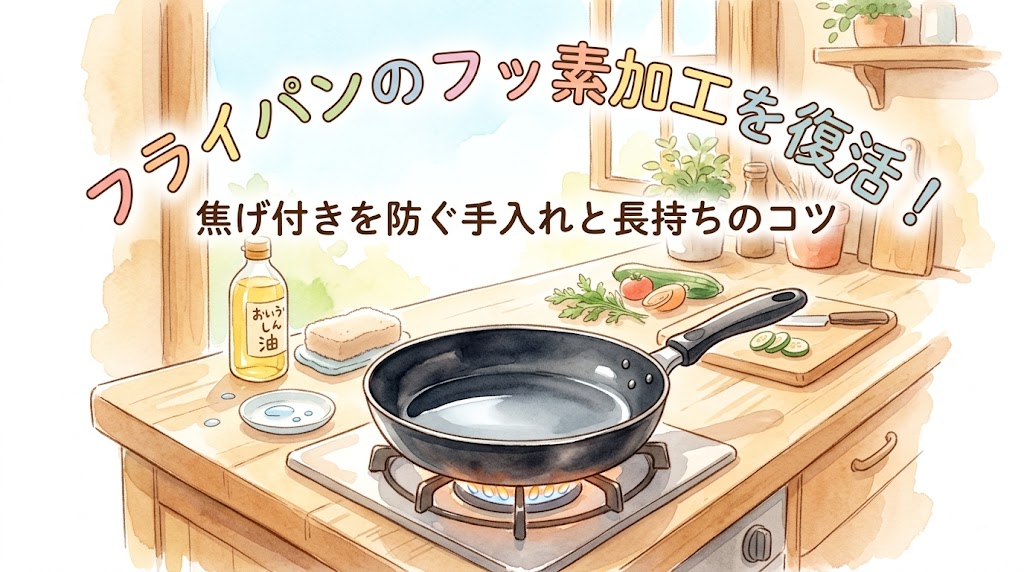 フライパンのフッ素加工を復活！